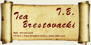 Tea Brestovački vizit kartica